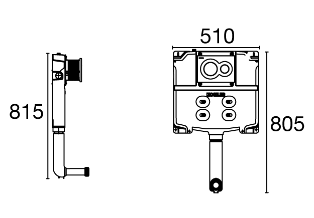 Kohler - Instaflush  Mechanical Tank 3/6l Without Frame