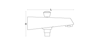 Kohler - Complementary  Bath Spout, With Diverter, Flat Face, 160mm