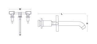 Kohler - Purist  Wall-mount Lavatory Faucet (valve Is Included)