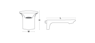 Kohler - Stance  Wall-mount Bath Spout In Polished Chrome