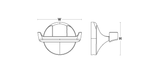 Kohler - Eolia  Complementary Double Robe Hook