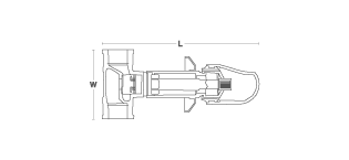 Kohler - Galeo  concealed inline stop valve G1/2