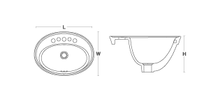 Kohler - Serif  Self-rimming Lavatory With Single Faucet Hole