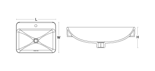 Kohler - Forefront™  Rectangular Vessel Lavatory With Single Faucet Hole
