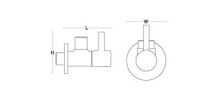 Kohler - Cuff  Angle valve G13mm   include two pieces