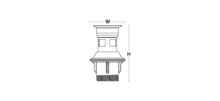Kohler - Generic  Grid Drain With Overflow Hole