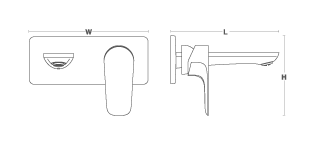 Kohler - Aleo  Wall Mount Lavatory Faucet Trim