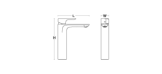 Kohler - Aleo  Tall Lavatory Faucet Without Drain