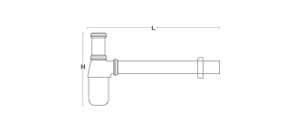 Kohler - Complementary  Bottle Trap,300mm