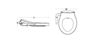 Kohler - Pureclean  Manual Bidet Seat (round)