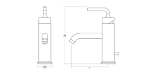 Kohler - Purist  single control lavatory faucet