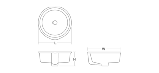 KOHLER Verticyl® 15-3/4 In. Undermount Round Vitreous China Bathroom Sink In White K2883 0 - View #9