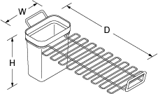 Utility rack for Riverby Line Drawing