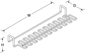 Divider utility shelf for Strive Line Drawing