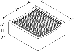 Laminar Drip tray Line Drawing