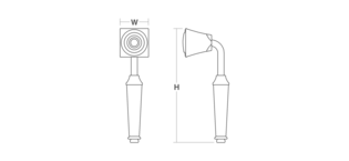 Memoirs Single-function handshower Line Drawing