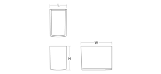 Reve Semi-pedestal for Reve Line Drawing
