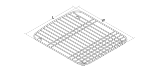 Spacio 1700x750mm bath Line Drawing