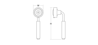 Stillness Multifunction handshower Line Drawing