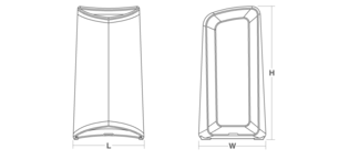 Choreograph freestanding shower seat Line Drawing
