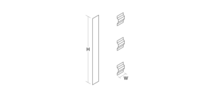 Mirrored side kit for external mounting for Verdera Line Drawing