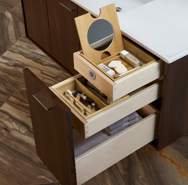 Intuitive In-Drawer Storage